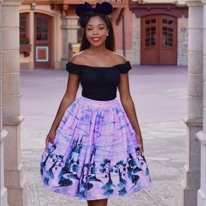 Pinup Girl Clothing Jenny skirt castle small